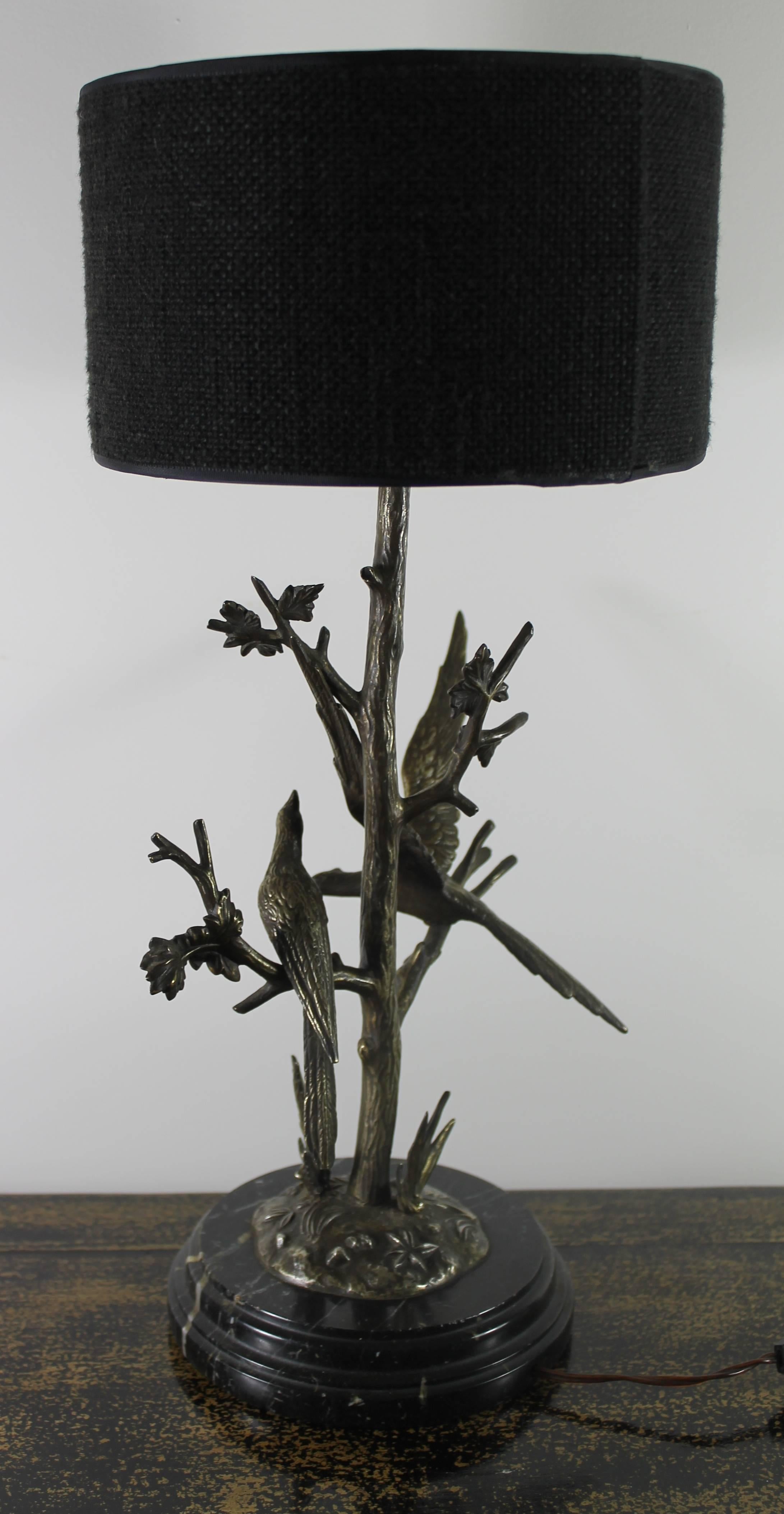 Late Victorian Table Lamp in Bronze, circa 1920 For Sale