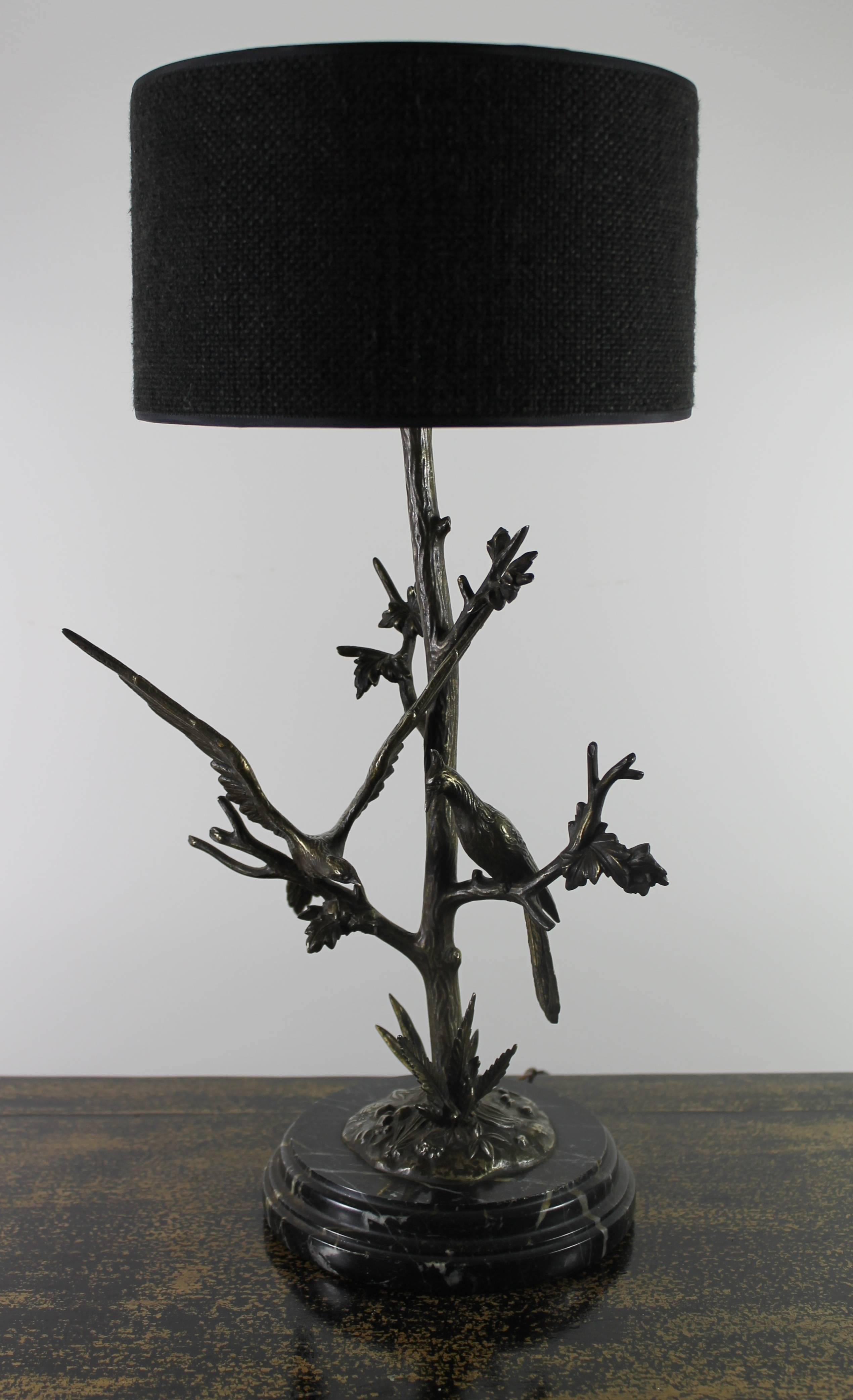 Hand-Crafted Table Lamp in Bronze, circa 1900 For Sale