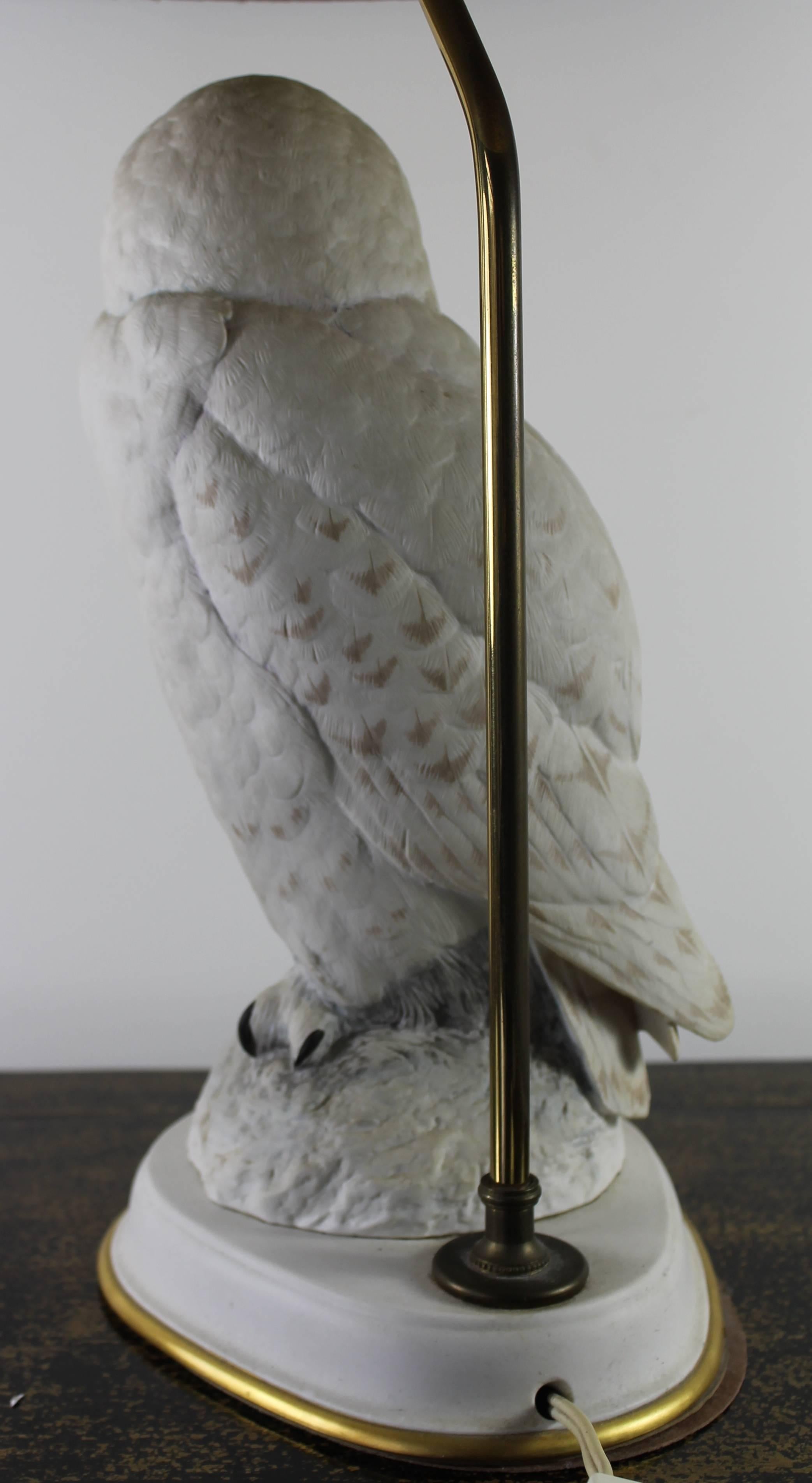 Snow Owl  Lamp In Excellent Condition For Sale In Sint Annaland, NL