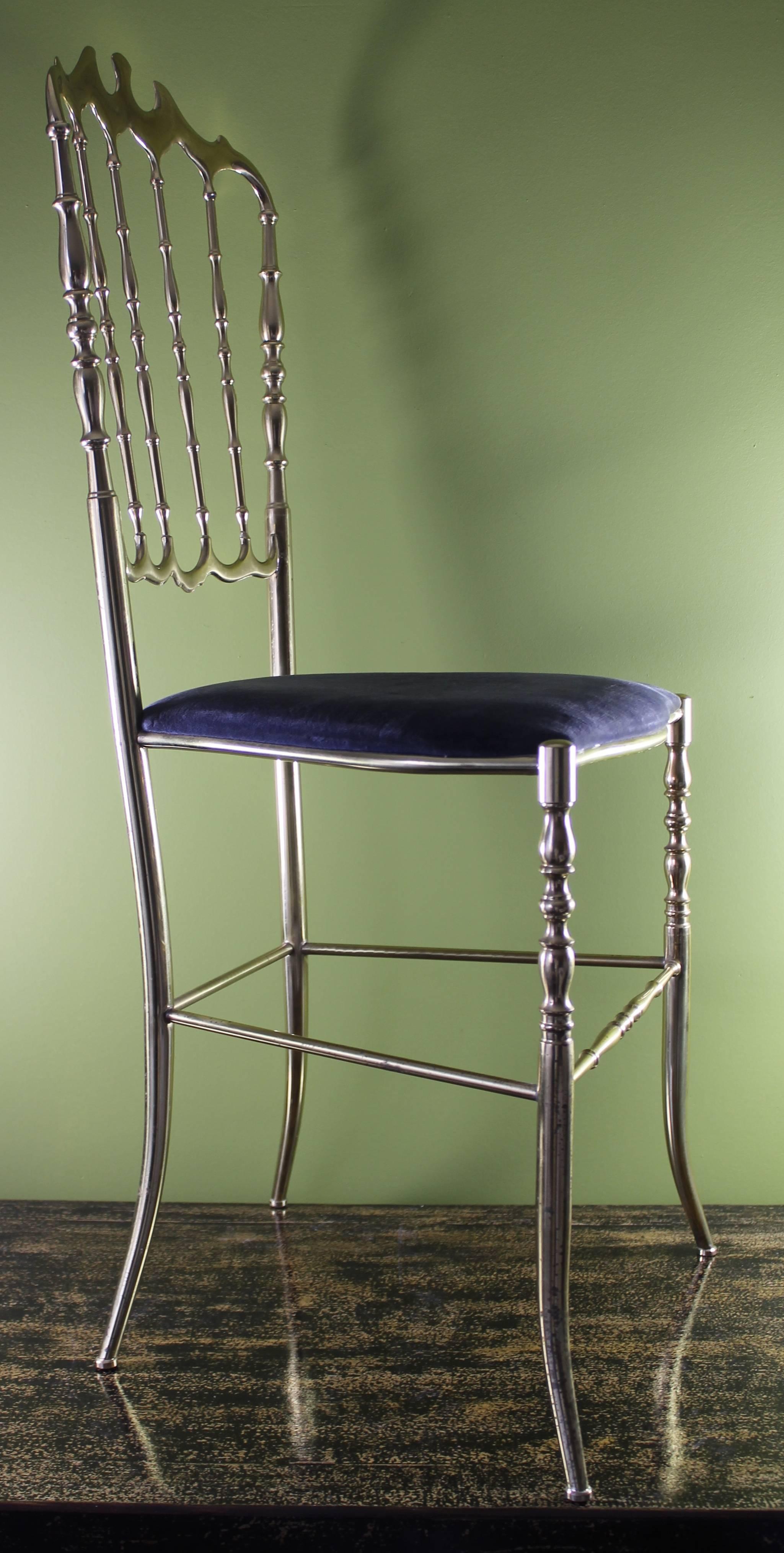 Hollywood Regency Chiavari Chair, Italy, circa 1970