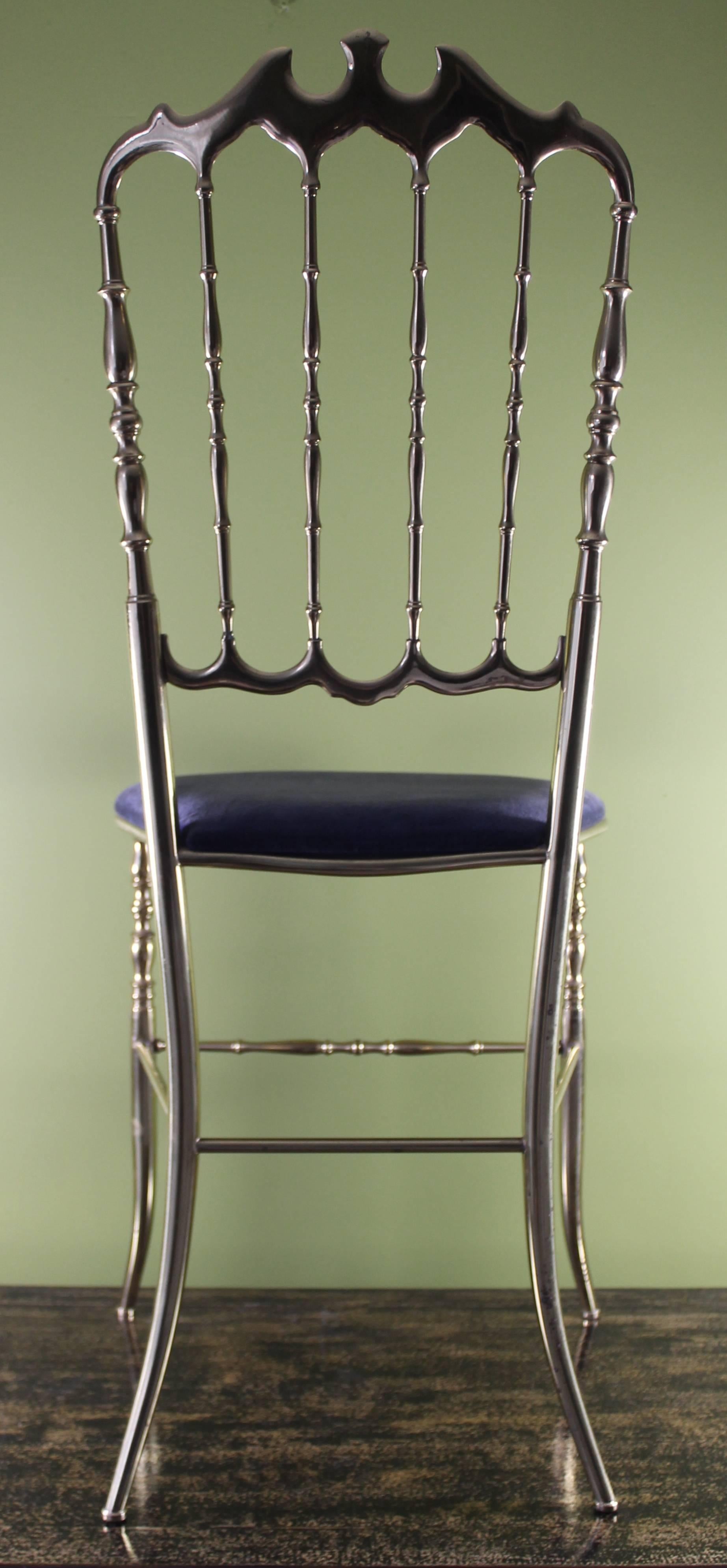 Chiavari Chair in Brass, Italy, ca. 1970