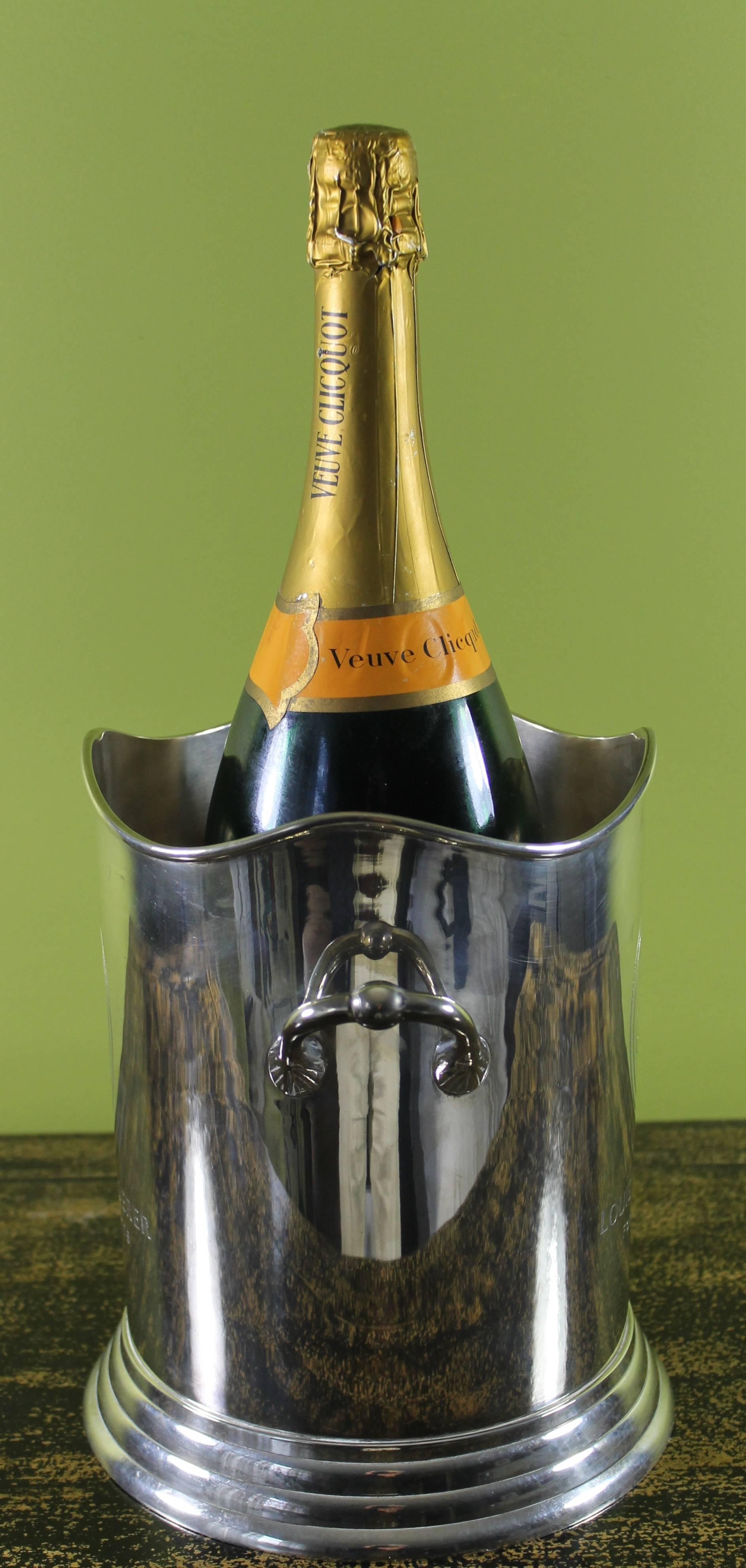 Hand-Crafted Champagne Cooler, Sivered, France, circa 2000 For Sale