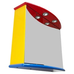 Vintage Postmodern French Bathroom Mirror Cabinet from Decotec, 1980s
