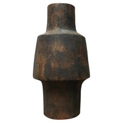 Mid-Century German Brutalist Studio Pottery Floor Vase by Gerhard Liebenthron
