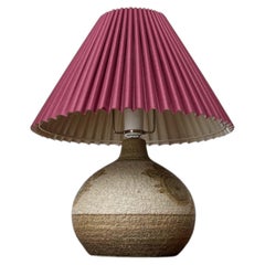 Mid-Century Modern Danish Studio Pottery Stoneware Table Lamp from Søholm, 1960s