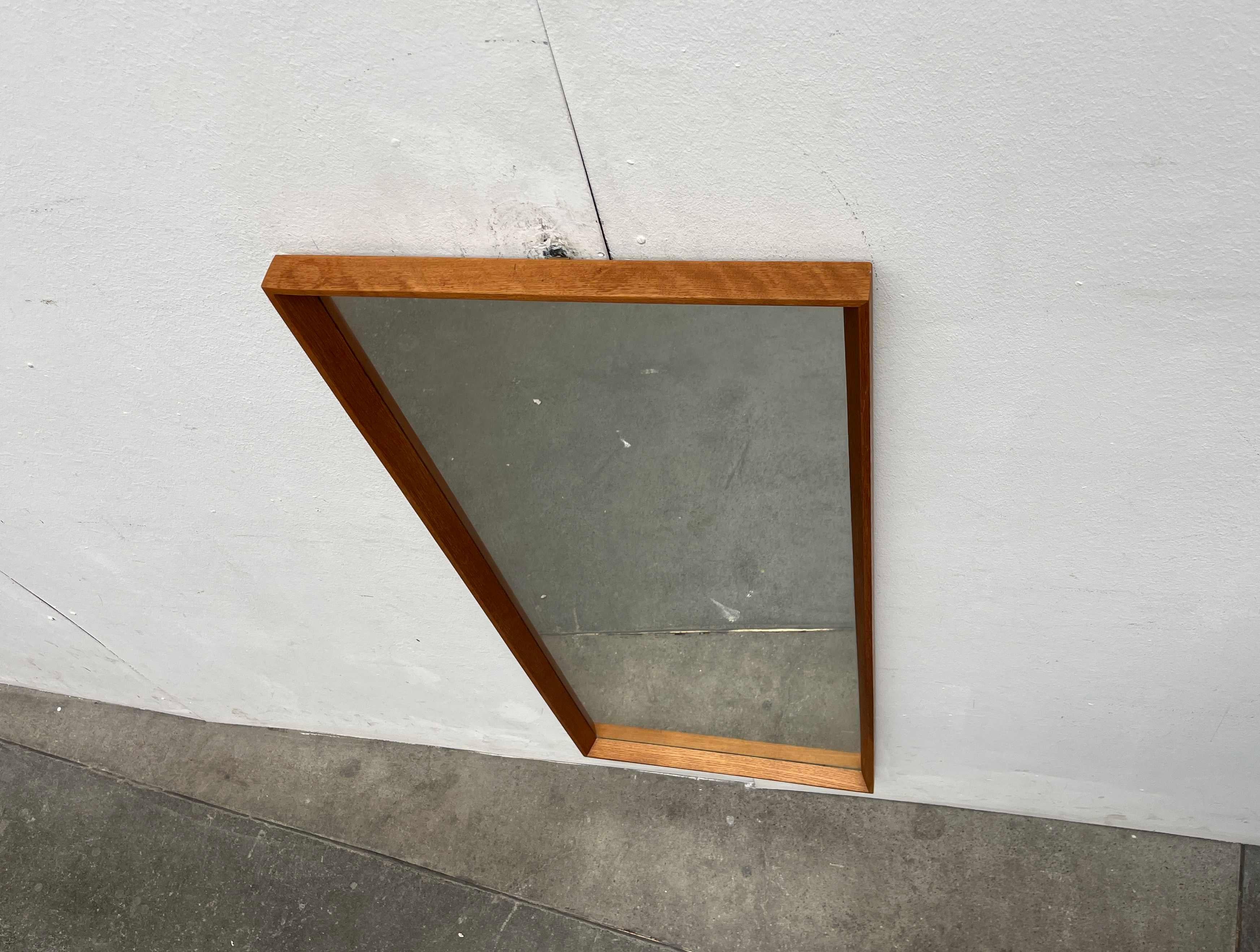 Milieu du XXe siècle Miroir mural en teck danois moderne du milieu du siècle, années 1960 en vente