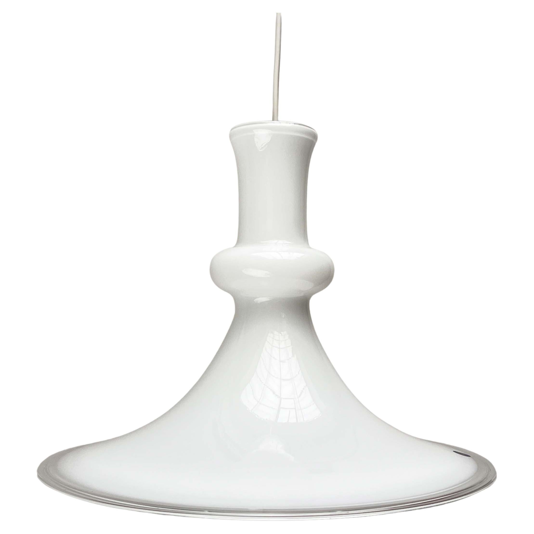 Lampada a sospensione danese d'epoca in vetro Etude Michael Bang Royal Copenhagen Holmegaard in vendita