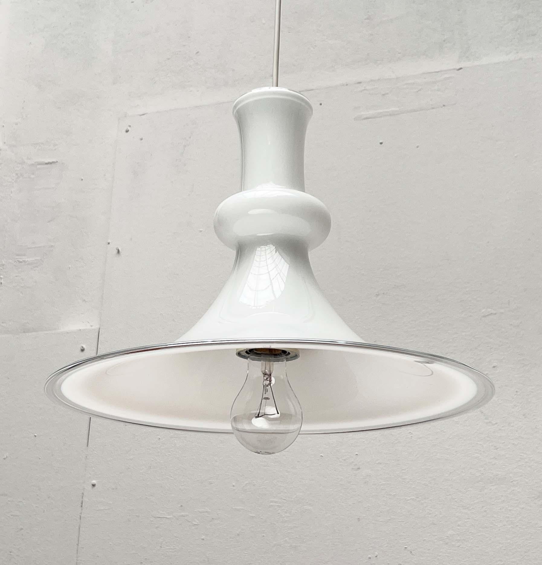 Lampada a sospensione danese d'epoca in vetro Etude Michael Bang Royal Copenhagen Holmegaard In condizioni buone in vendita a Hamburg, DE
