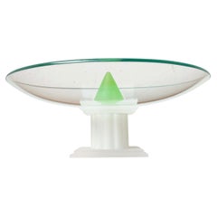 Bol en verre de style « Memphis postmoderne » provenant du Montana, années 1980