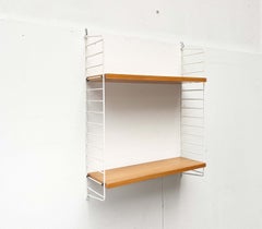 Mid-Century Modern Original White String Shelf from String Design Sweden, 1960s