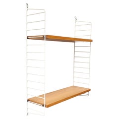 Mid-Century Modern Original White String Shelf from String Design Sweden, 1960s