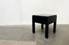 Tavolino tedesco in stile postmoderno con cassetto e piano in granito di Interlübke, anni ’80