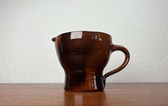 Mid-Century Modern German Studio Pottery Jug Vase Siegfried Gramann Römhild