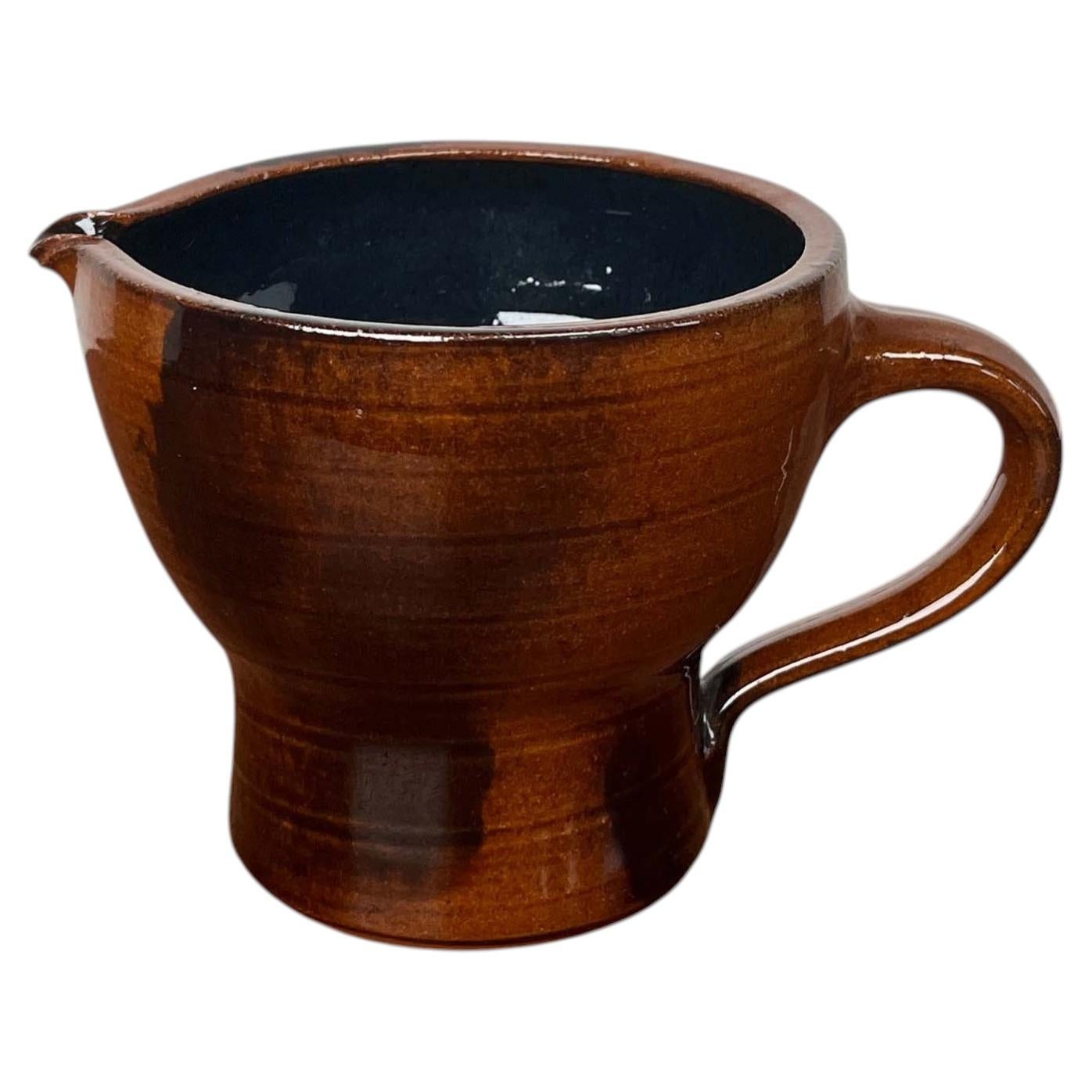 Mid-Century Modern German Studio Pottery Jug Vase Siegfried Gramann Römhild