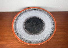 Large German Art Deco Ceramic Tripod Bowl from Karlsruher Majolika, 1940s