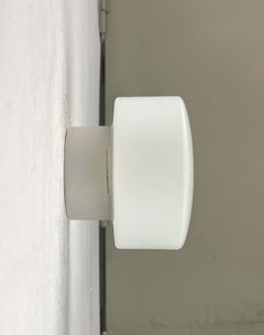 Set of 2 Mid-Century Modern Minimalist Wall Ceiling Glass Lamps Kaiser Leuchten
