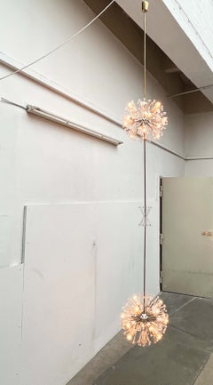 Mid-Century Modern Snowflake Light Installation Emil Stejnar Rupert Nikoll