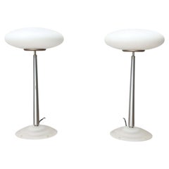 Postmodern Silver Pao T1 Table Lamps Matteo Thun Arteluce Italy, 1990s, Set of 2