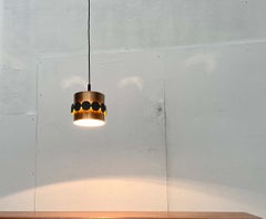 Mid-Century Modern German Copper Pendant Lamp from Doria, 1960s