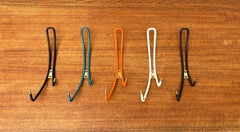 Mid-Century Modern German Wall Coat Rack, 1960s, Set of 5