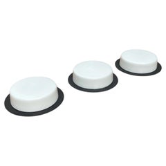 Mid-Century Modern GDR Minimalist Ceiling Lamps, 1960s, Set of 3