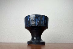 Mid-Century Modern Germany Blue Ceramic Candle Holder from Gebr. H.u.G. Claussen