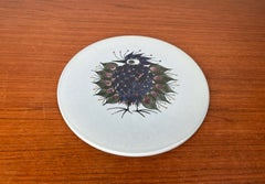 Mid-Century Modern Danish Crazy Bird Design Plate Beth Breyen Royal Copenhagen
