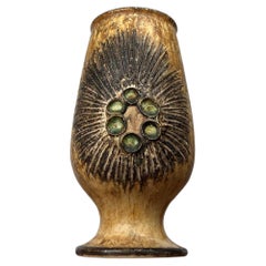 Mid-Century Modern Danish Pottery Vase by Jette Hellerøe, 1960s
