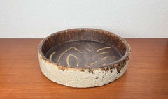 Large Danish Studio Pottery Bowl by Clara Helmich, 1986