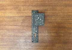 Mid-Century Modern Brutalist Copper Door Handle, Germany, marked KS, 1960s
