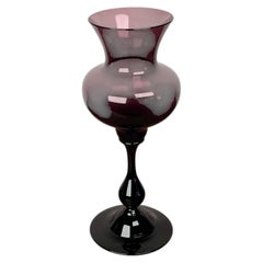Vase en verre moderne du milieu du siècle Hugo Gehlin Gullaskruf Glasbruk Suède, années 1950