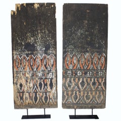 Antique Toraja Carved Panel on Stand