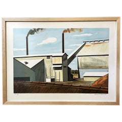 Bauxite Factory, Suriname AP Lithograph by Clarence Holbrook Carter