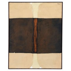Senen Ubina Abstract Mixed Media Composition - Framed