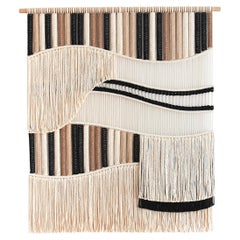 Macrame Wall Hanging, Fiber Art Tapestry, FLOW - dunes by TAMAR SAMPLONIUS