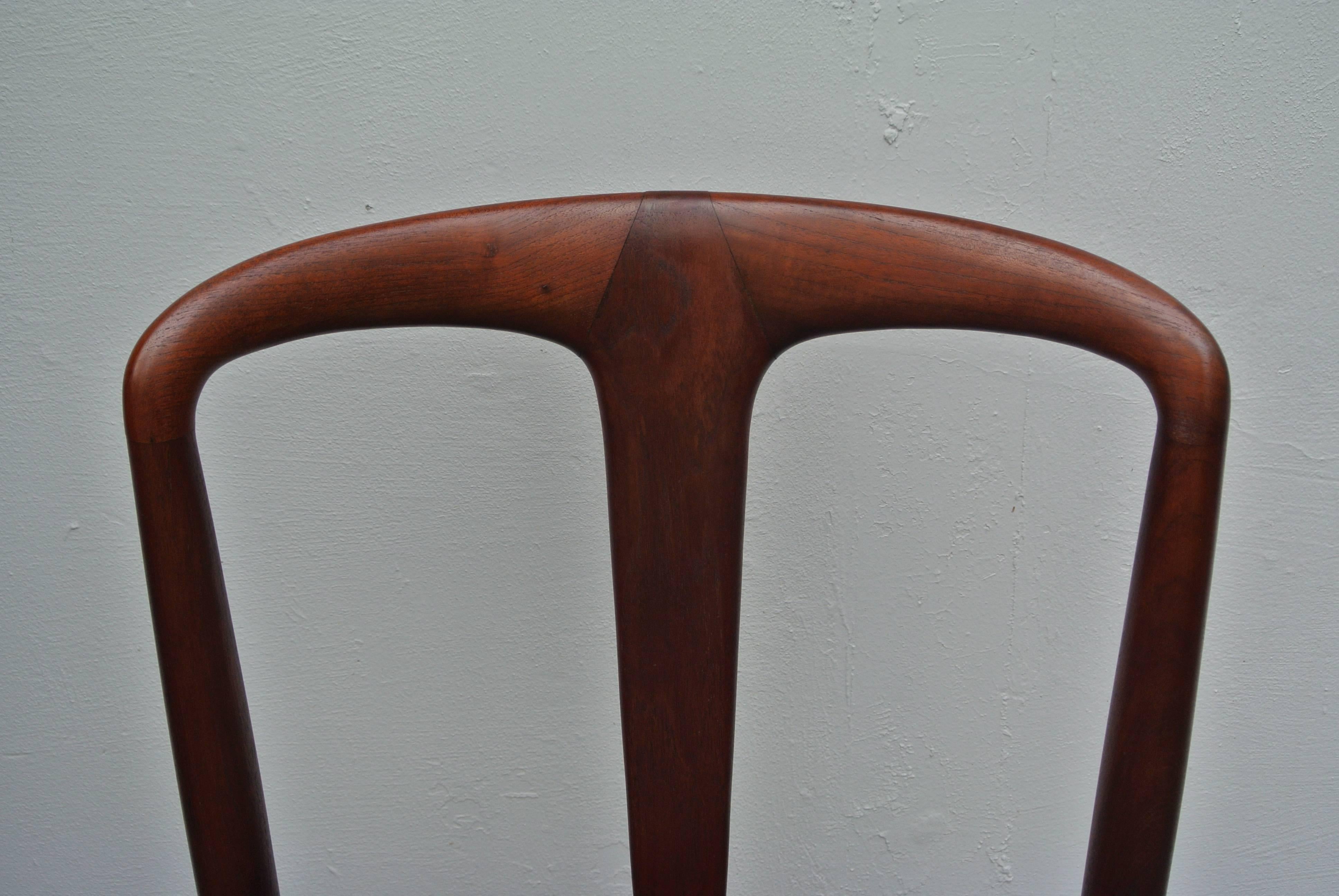 Juliane Dining Chairs by Johannes Andersen In Excellent Condition In Morristown, NJ