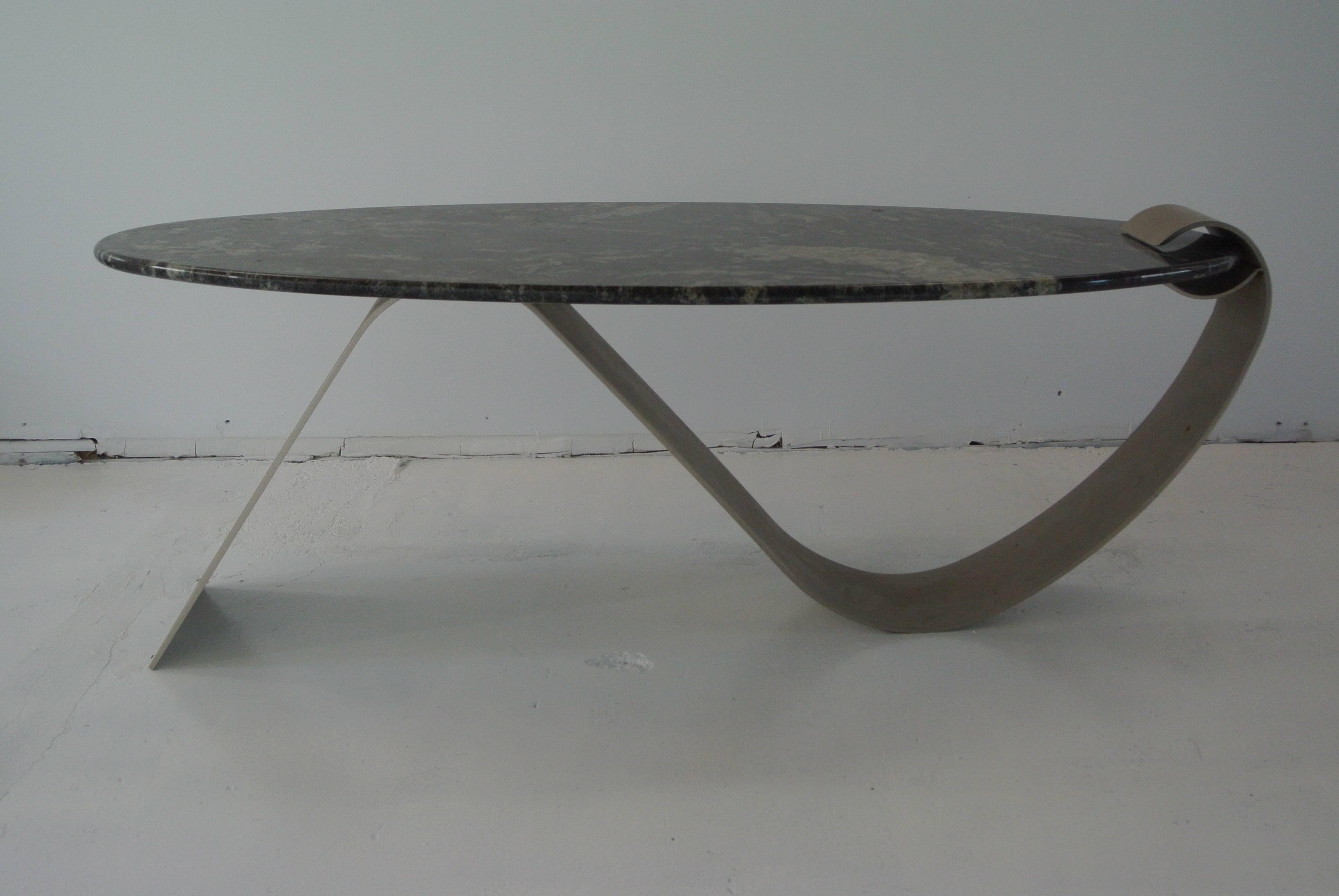 Mid-Century Modern Sculpted Surfboard Cocktail Table