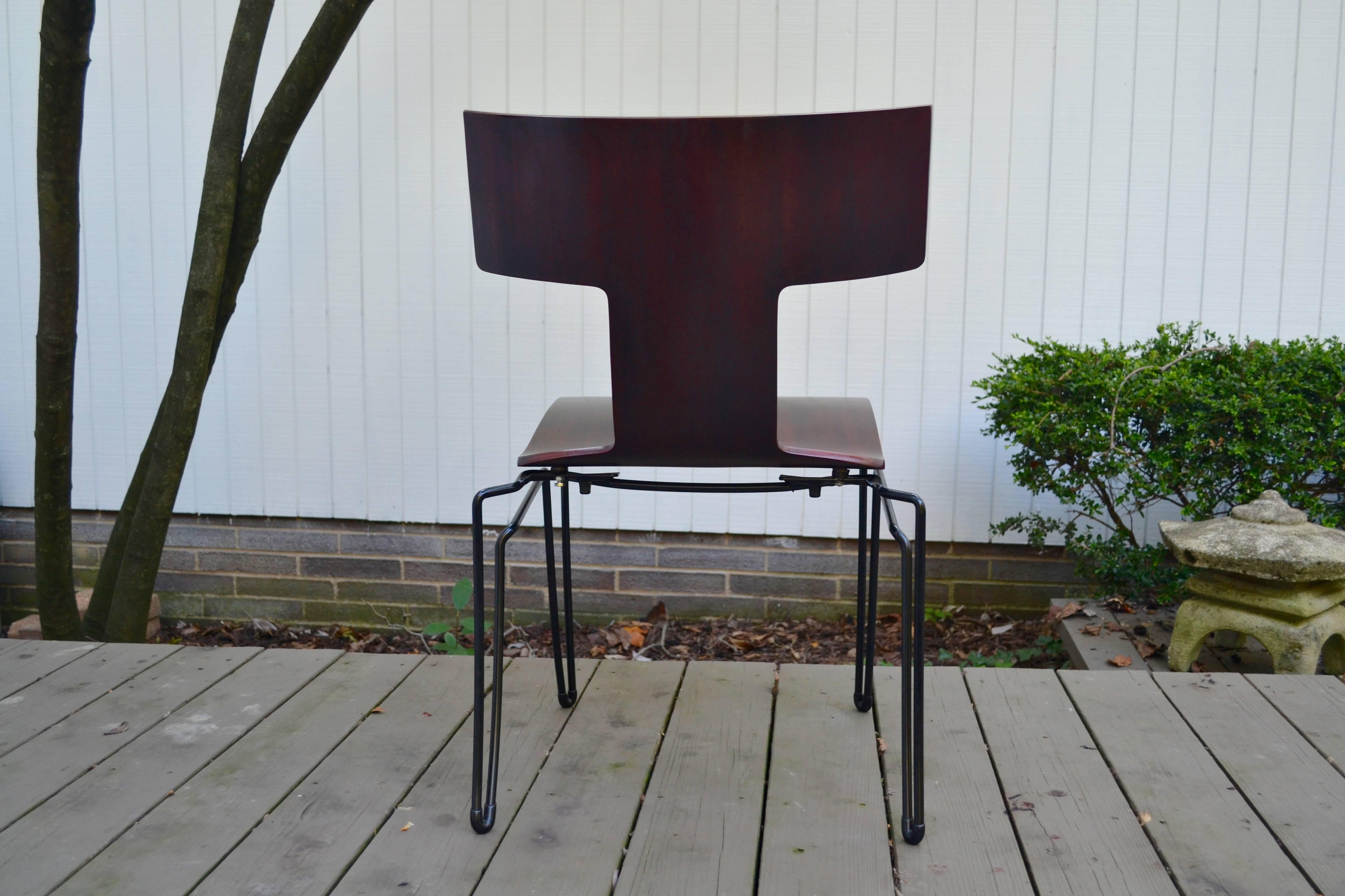 Anziano Dining Chairs by John Hutton for Donghia For Sale 2