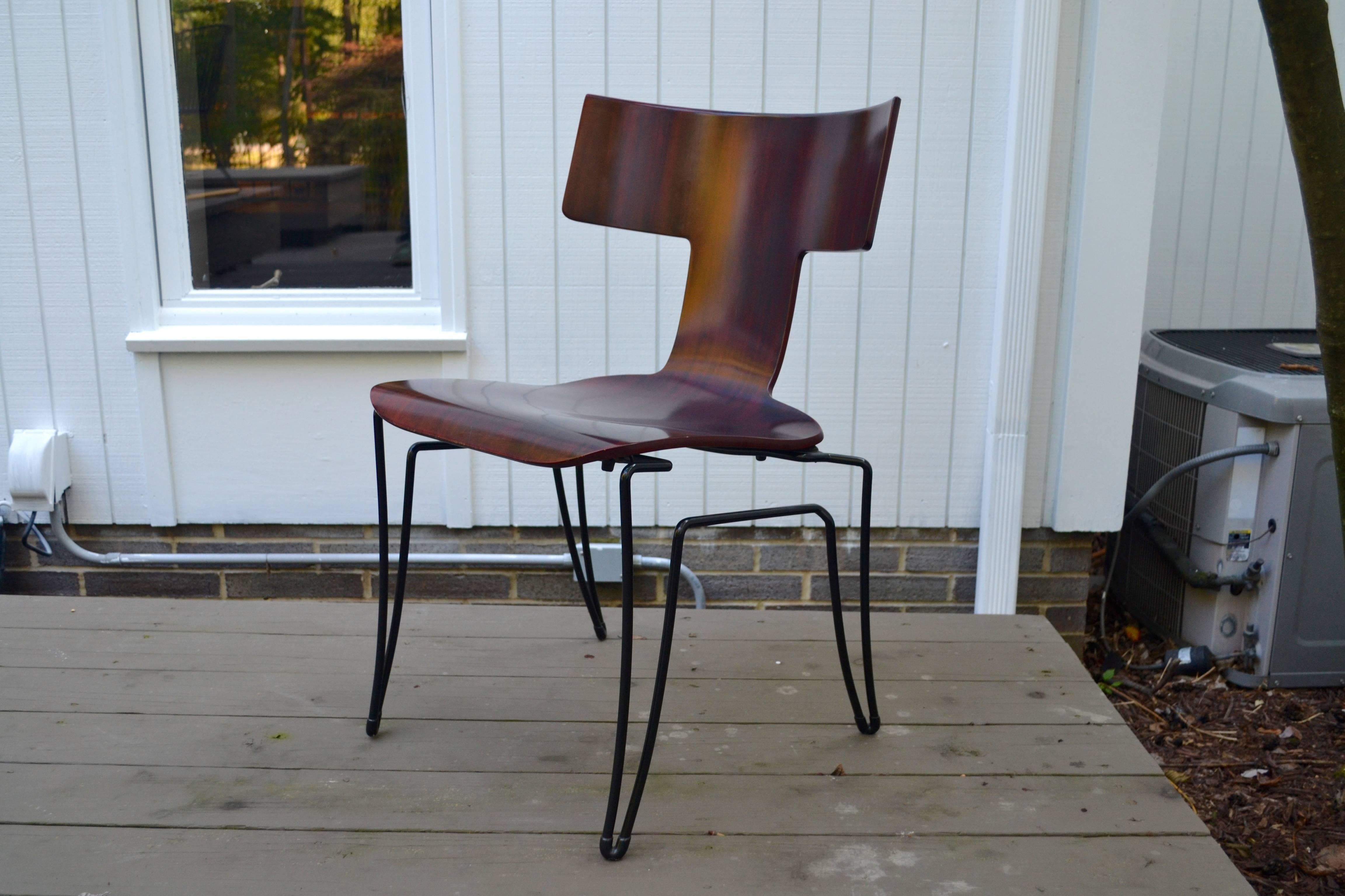 North American Anziano Dining Chairs by John Hutton for Donghia For Sale