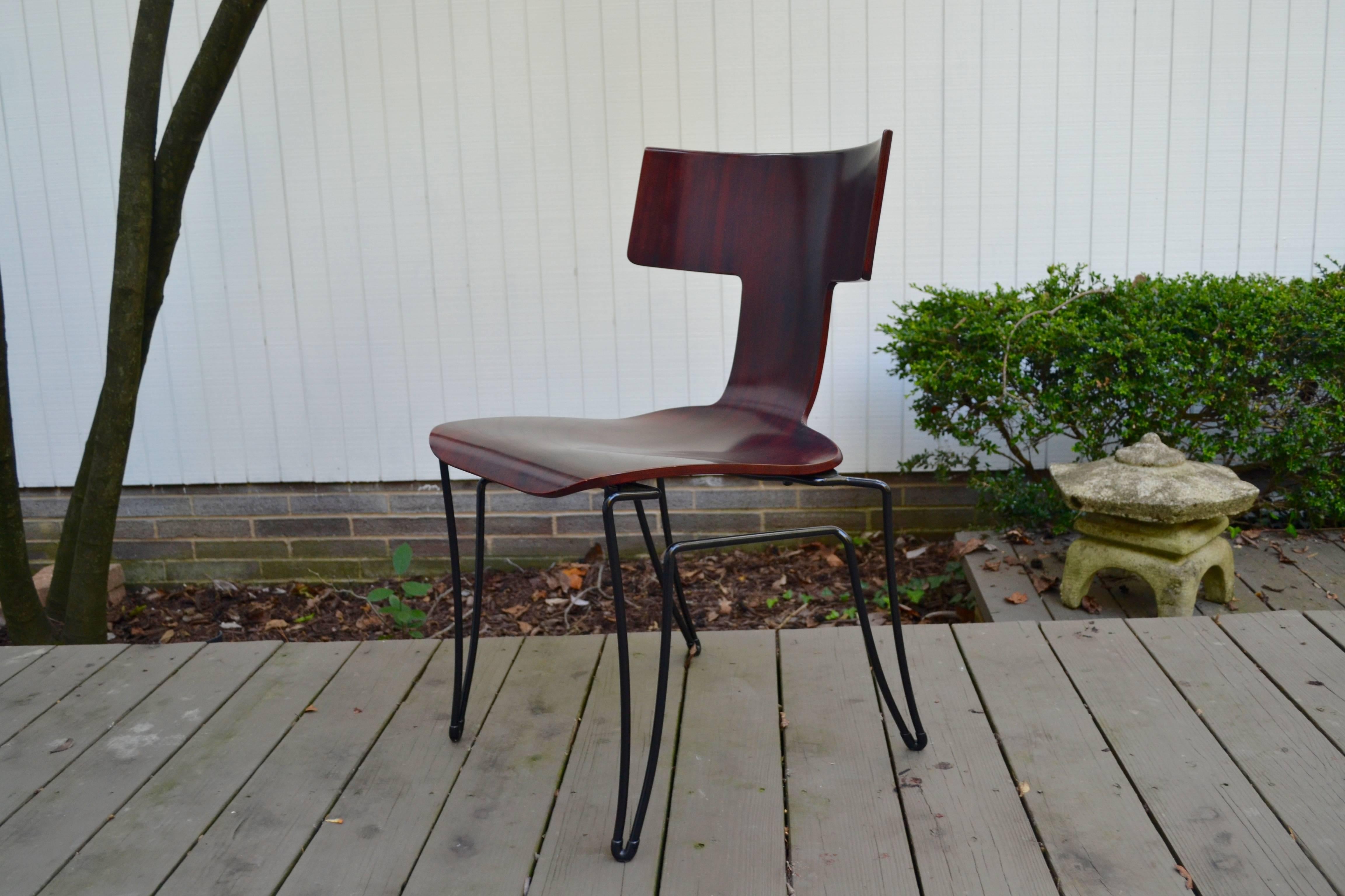 Anziano Dining Chairs by John Hutton for Donghia In Good Condition For Sale In Morristown, NJ