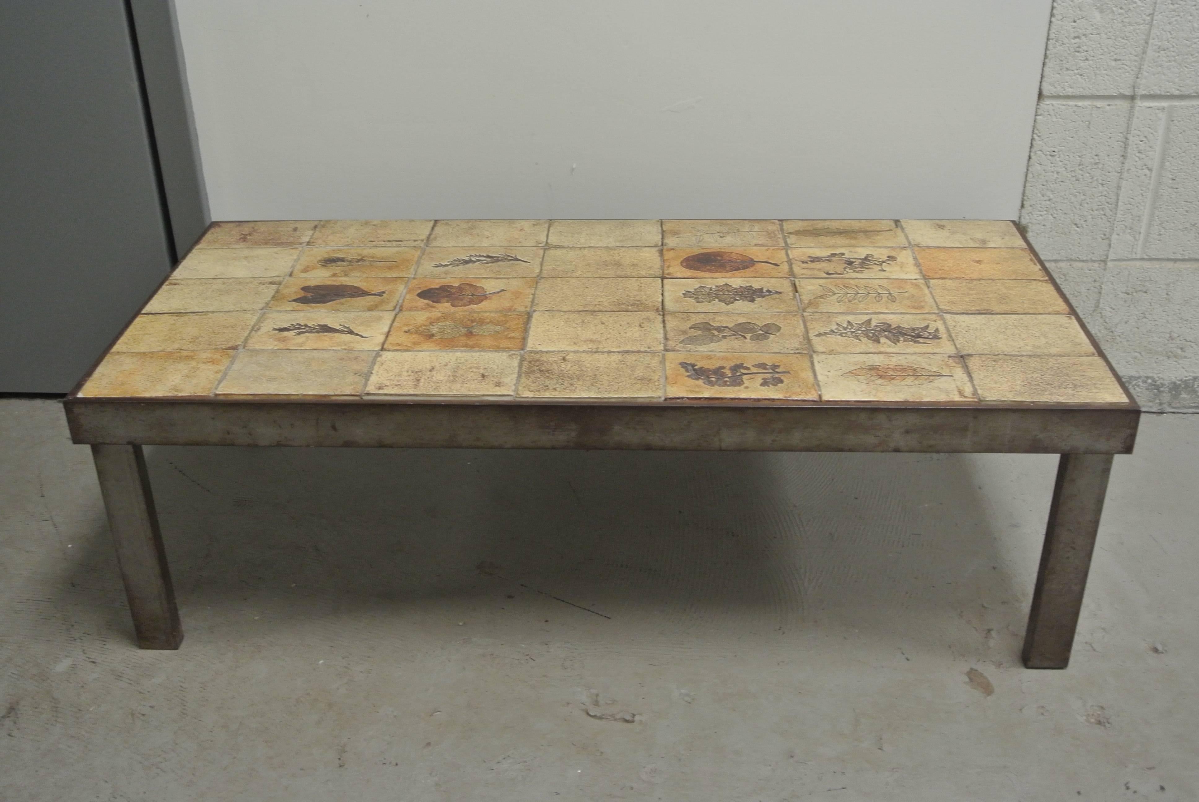 Garrigue Tile Coffee Table by Roger Capron  1
