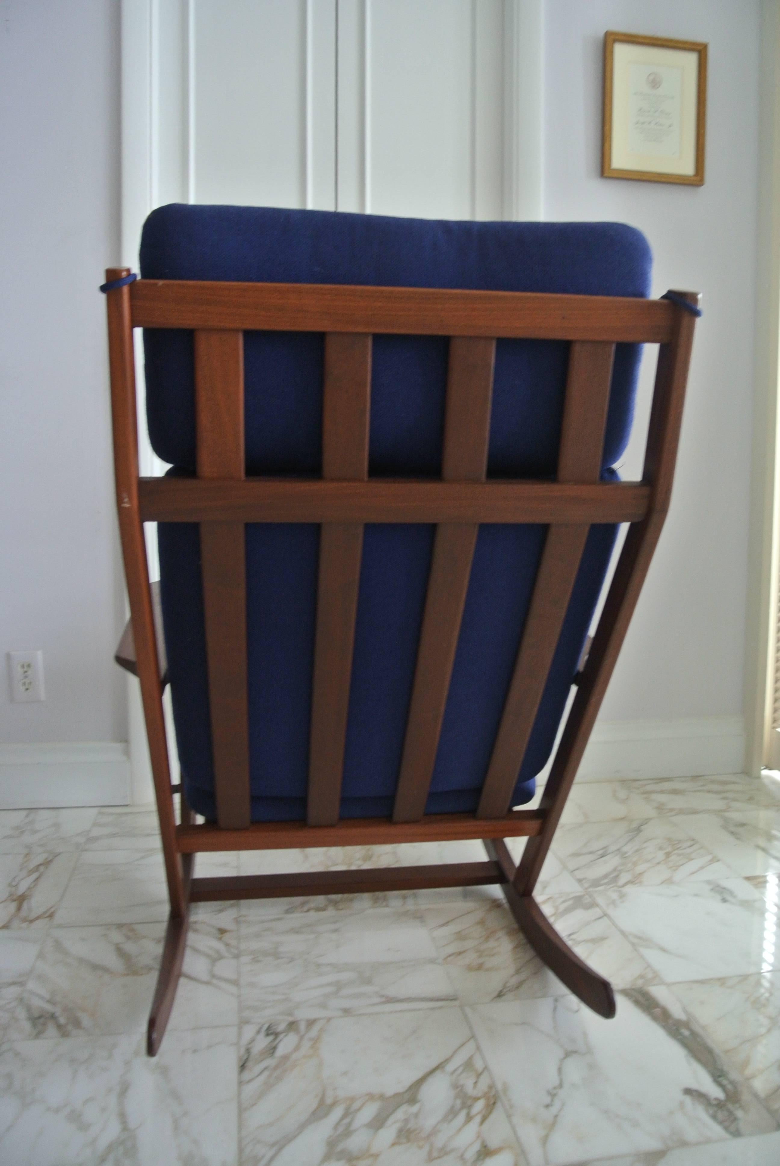 Rocking Chair by Poul Volther In Excellent Condition For Sale In Morristown, NJ