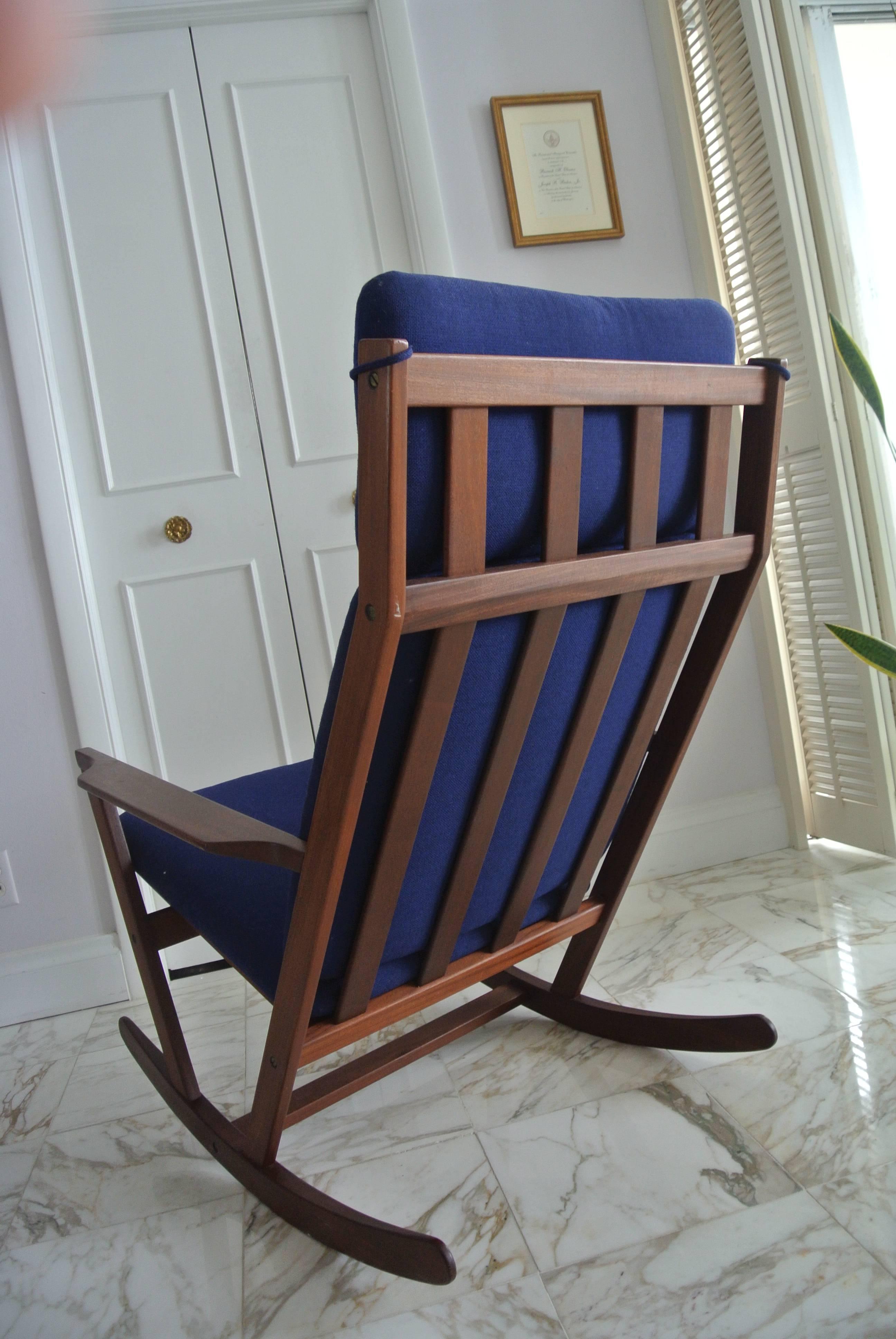 Danish Rocking Chair by Poul Volther For Sale