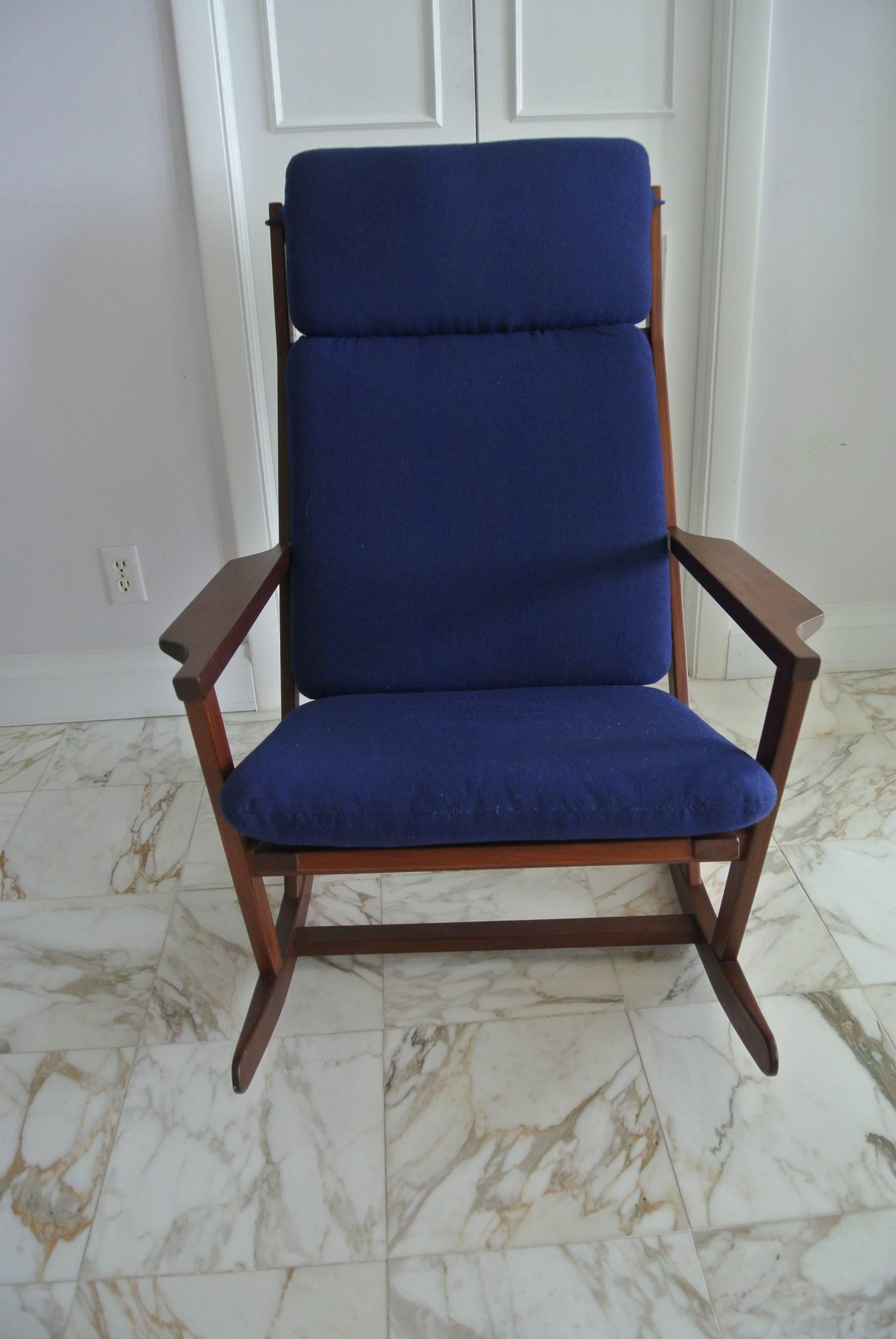 Mid-Century Modern Rocking Chair by Poul Volther For Sale