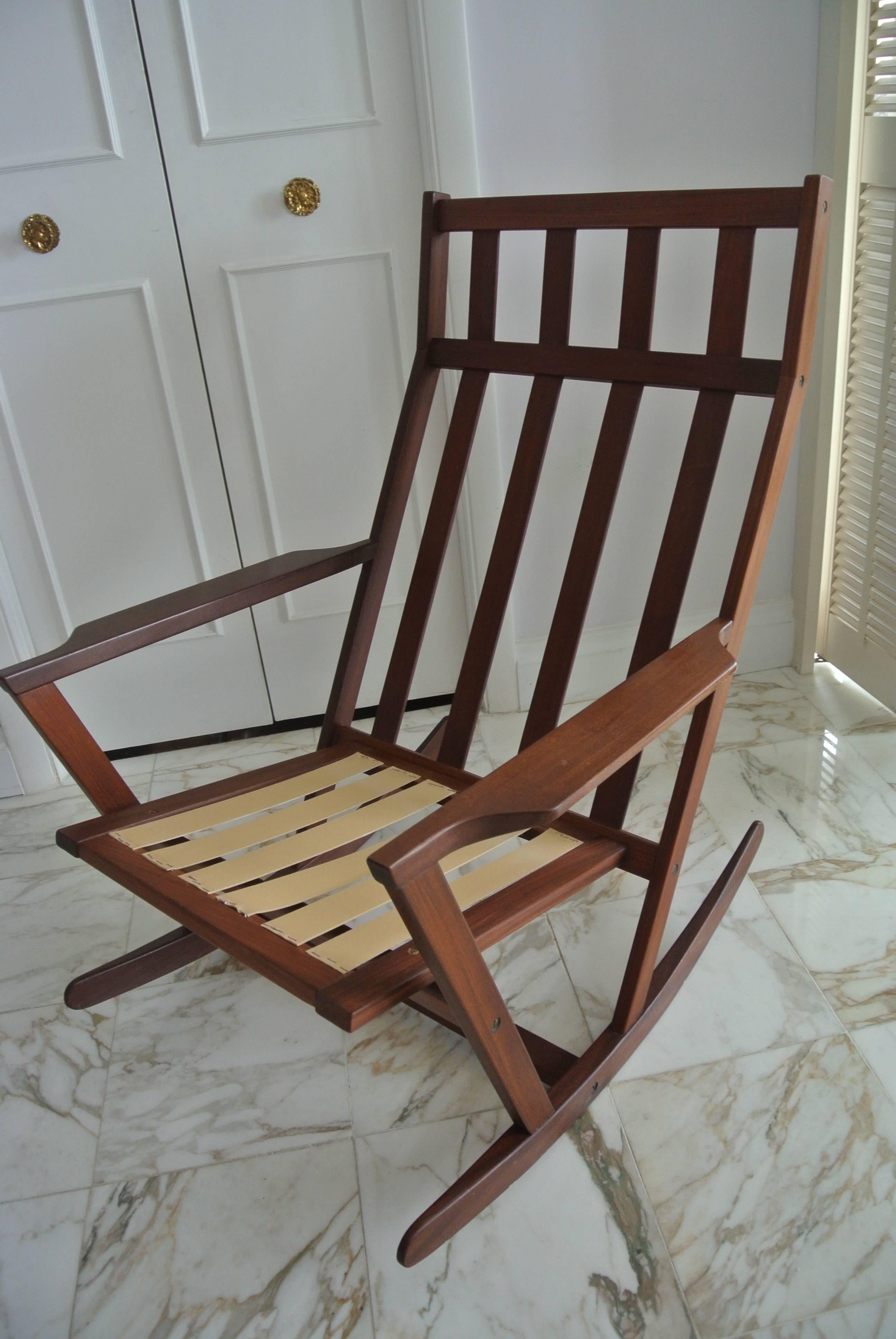 Danish Rocking Chair by Poul Volther For Sale