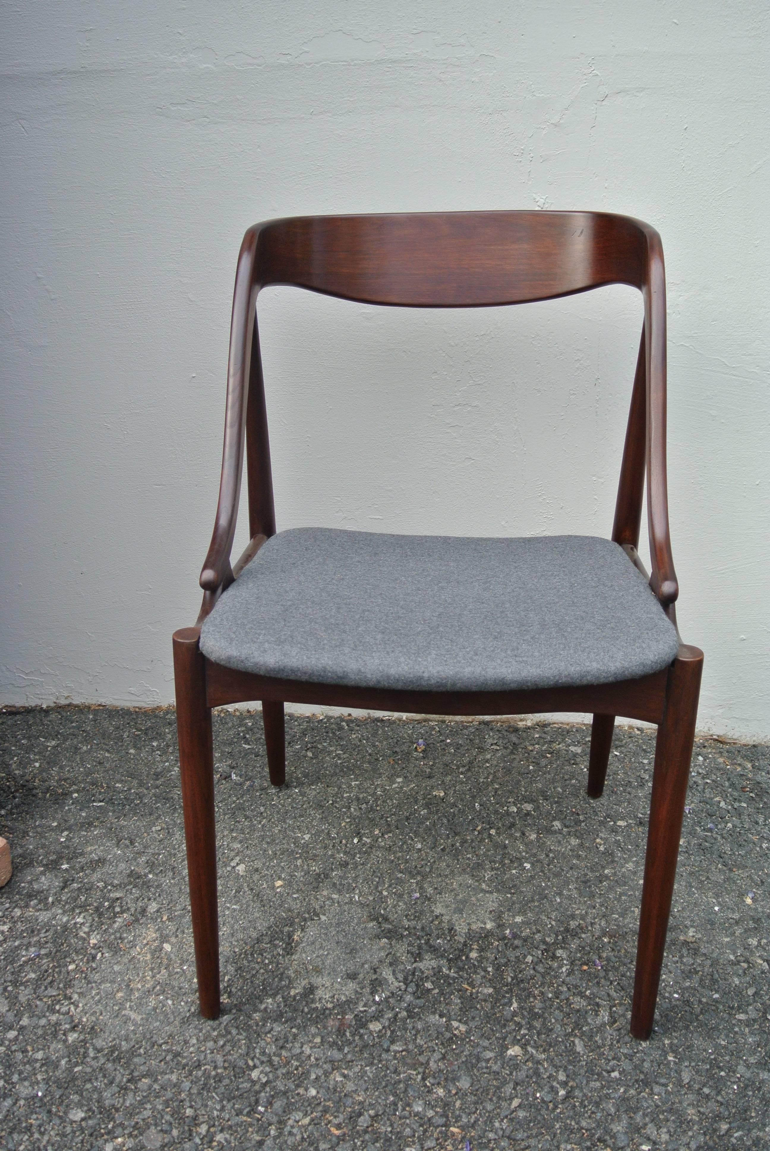 Dining Chairs by Johannes Andersen In Excellent Condition In Morristown, NJ
