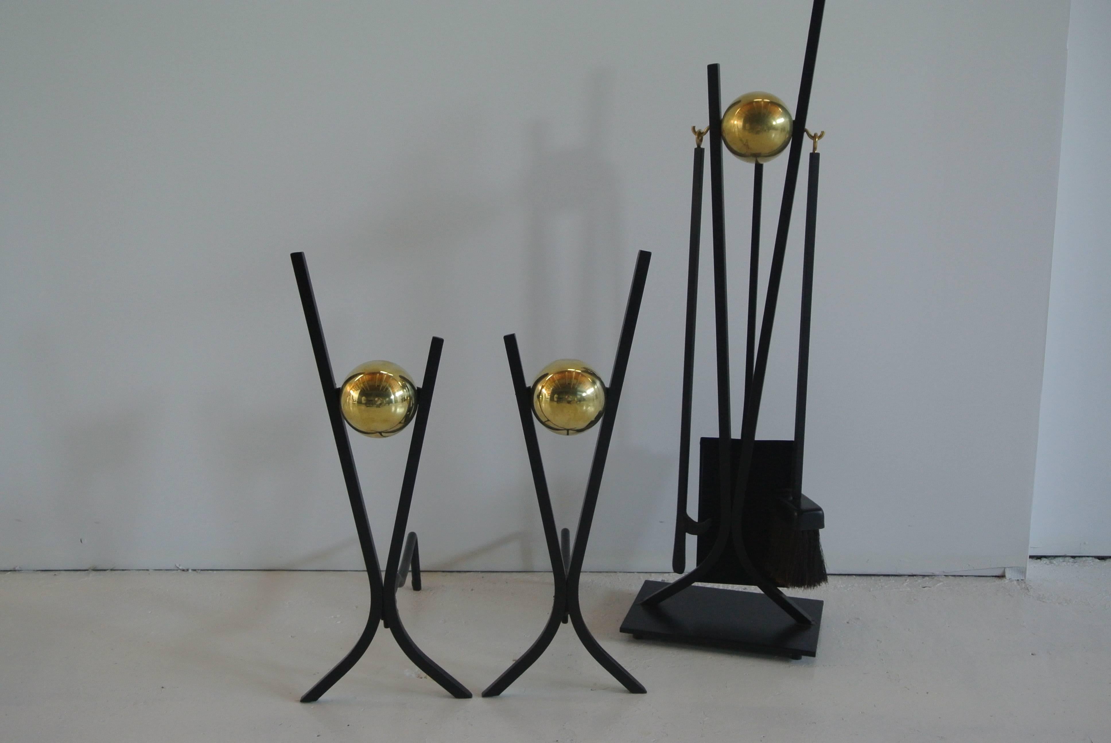 20th Century Andirons by Donald Deskey