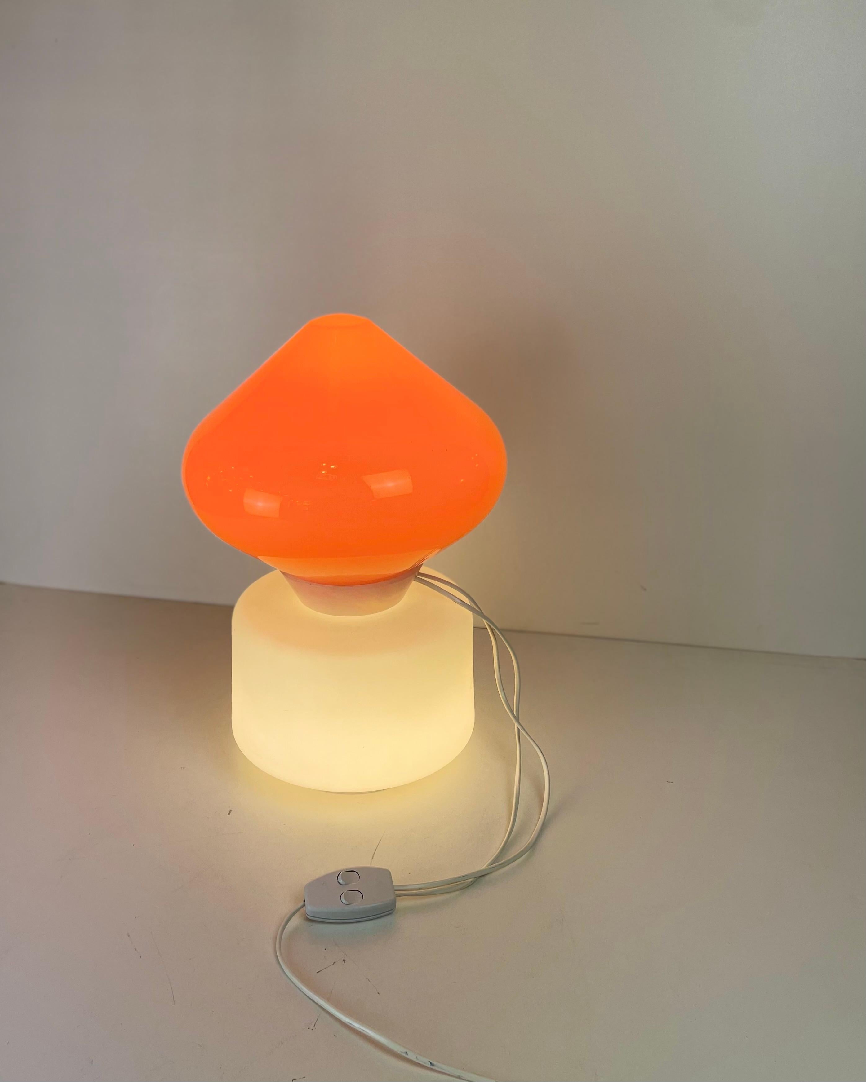 Space Age Murano & Alabaster Table Lamp in the style of C. Nason, 1960s For Sale
