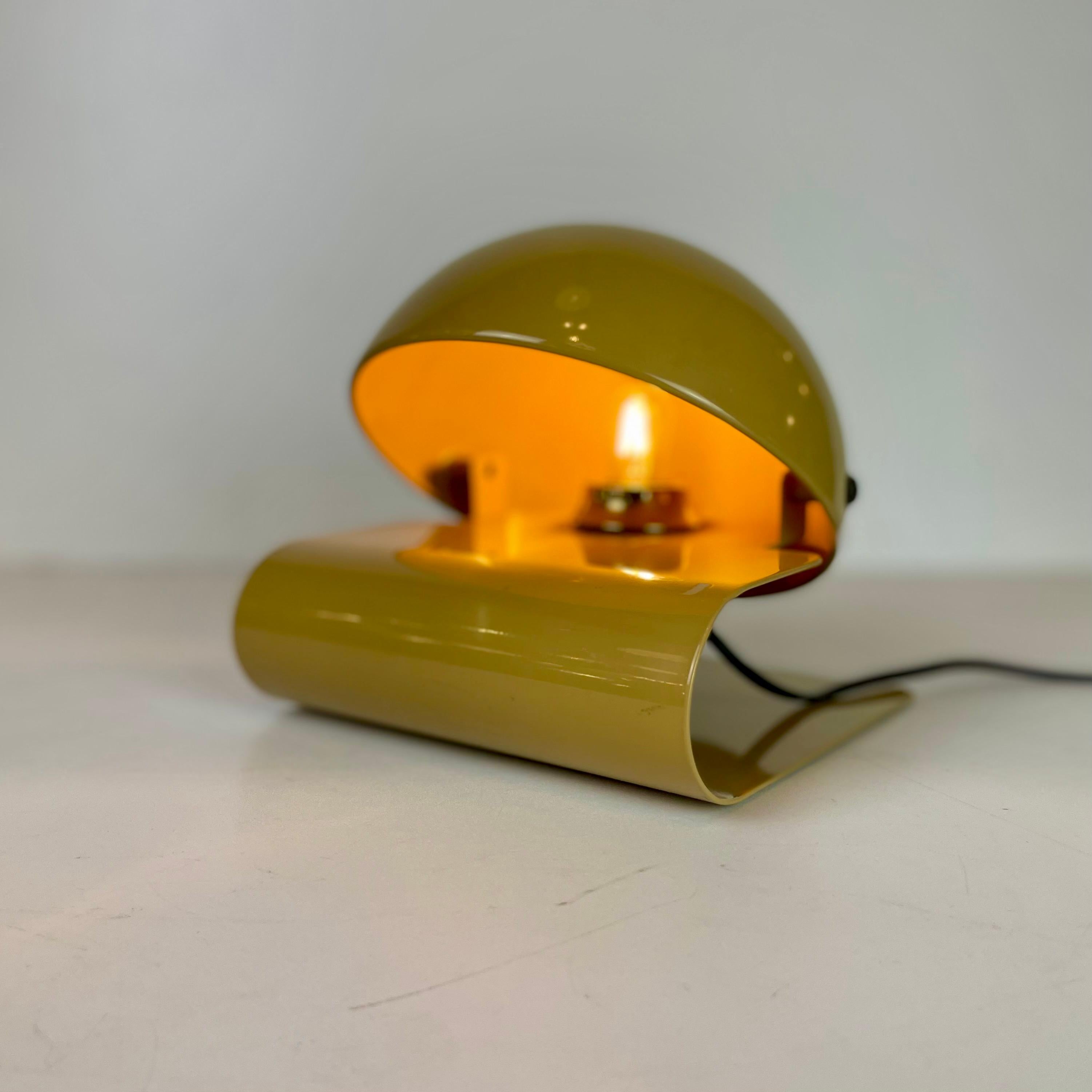 Lacquered Bugia, Table Lamp by G. Gormio for IGuzzini, 1970s