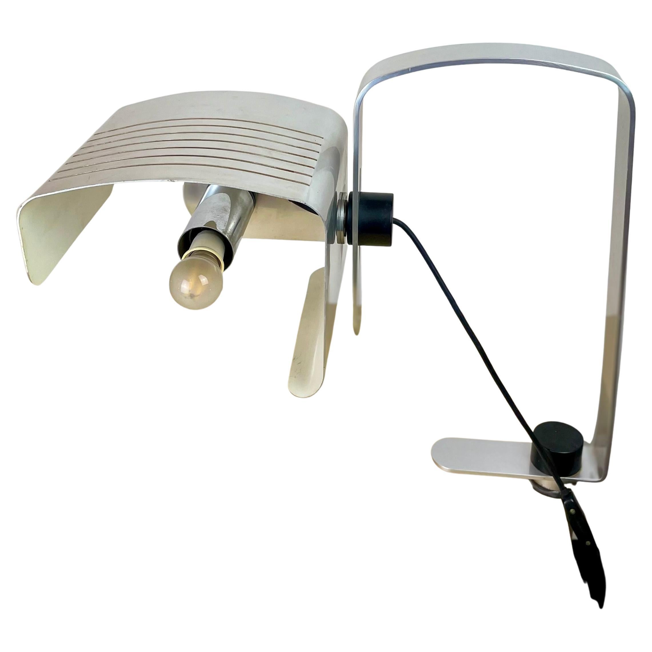 Large Aluminum Desk Lamp by Etienne Fermigier for Monic, 1970s